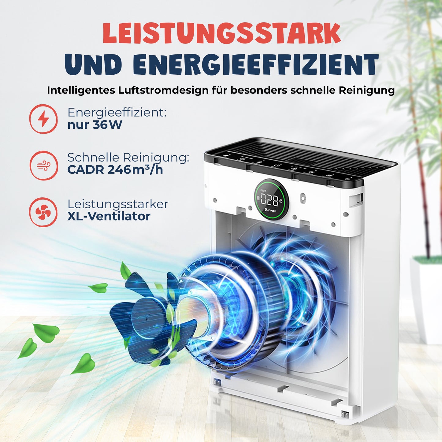 Luftreiniger mit Haustiermodus