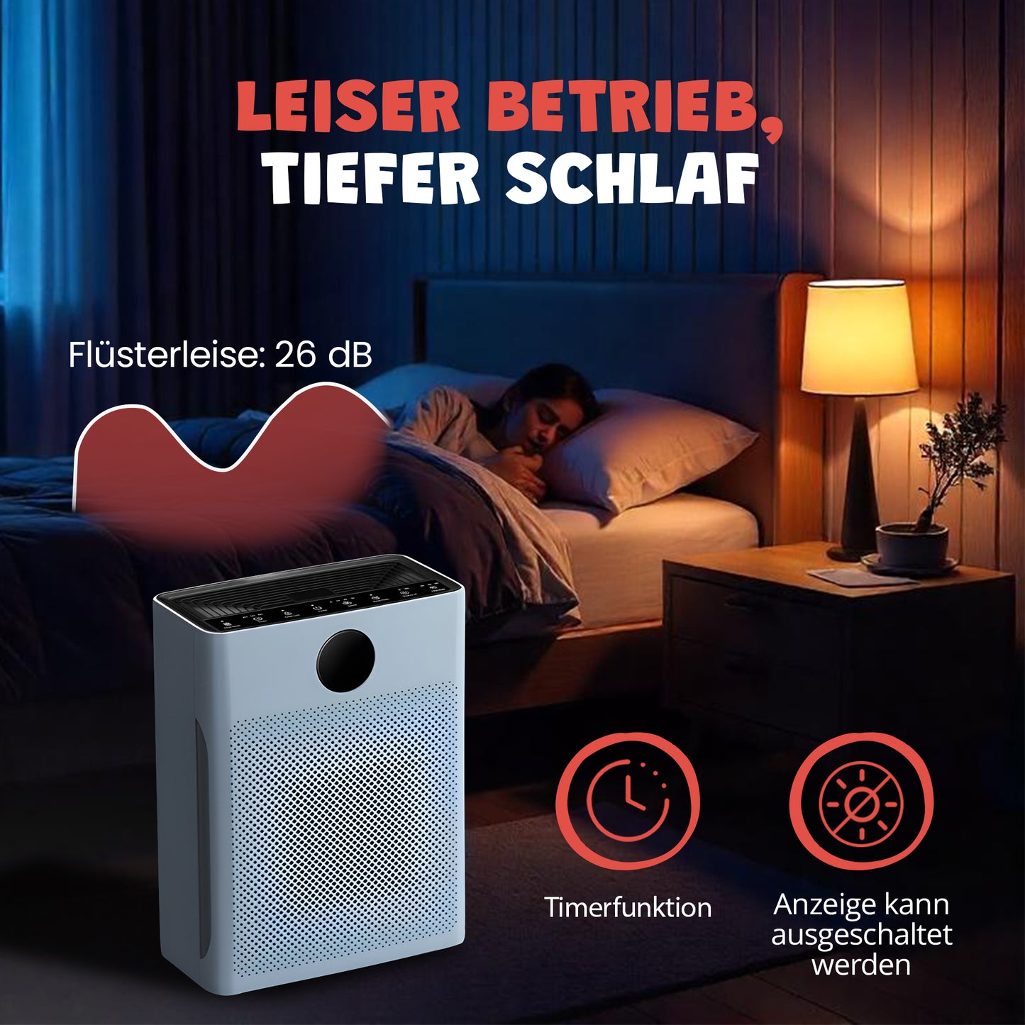 Luftreiniger mit Haustiermodus