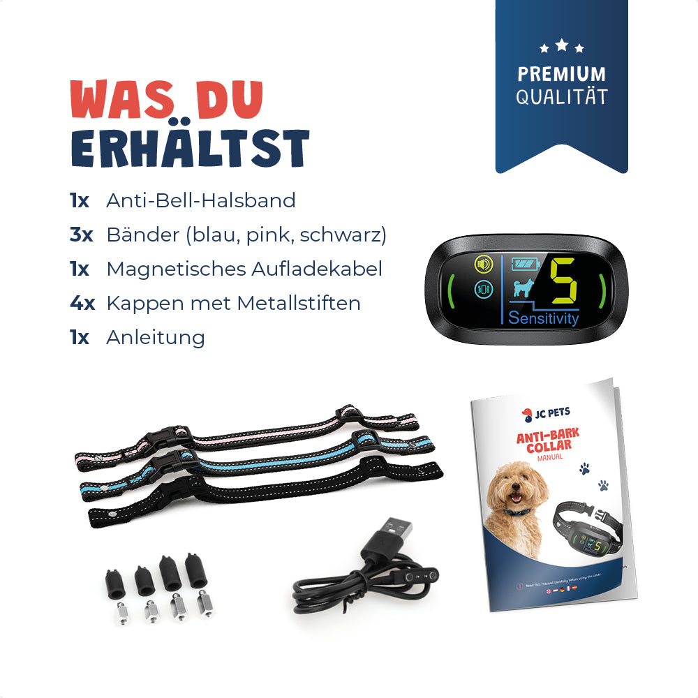 Anti-bell-halsband aufladbar premium