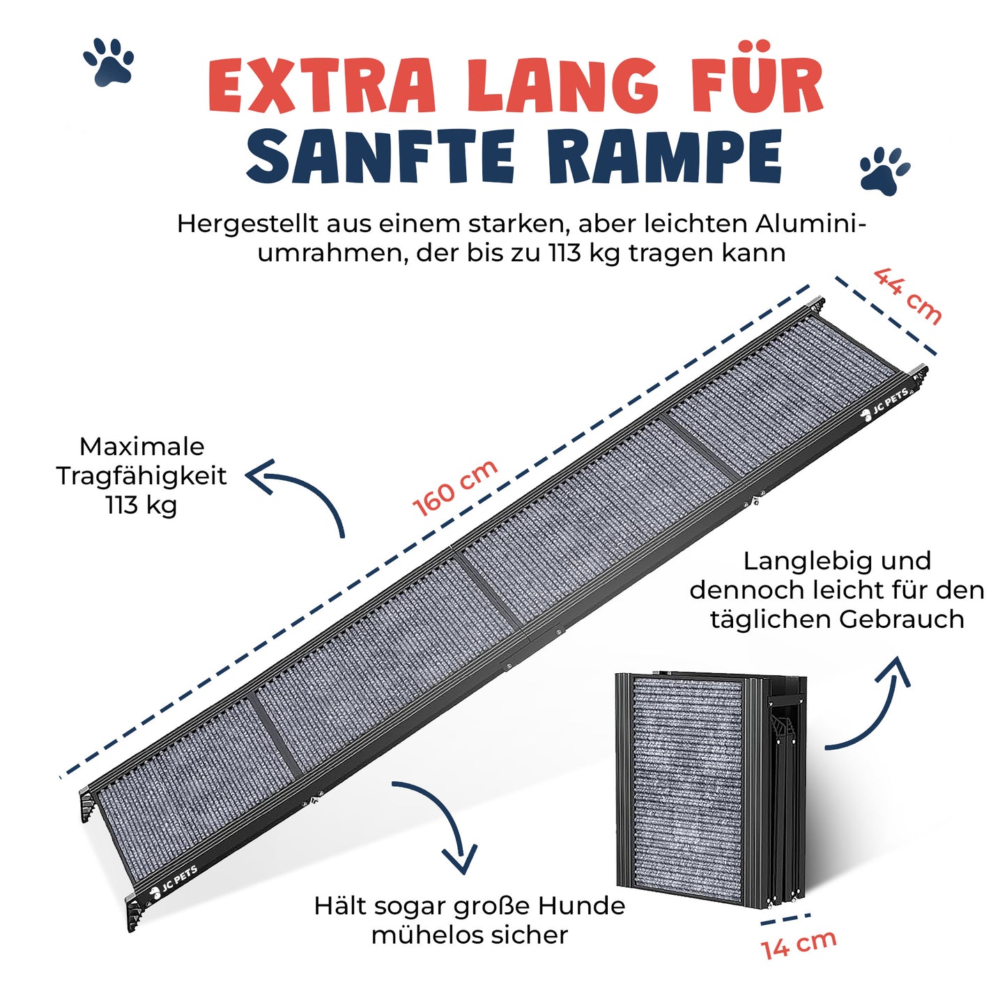 Hunderampe Klappbar