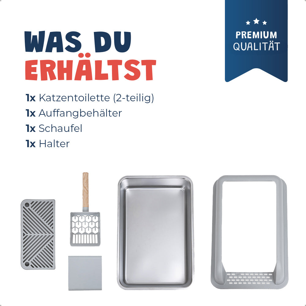 Katzenklo aus Edelstahl