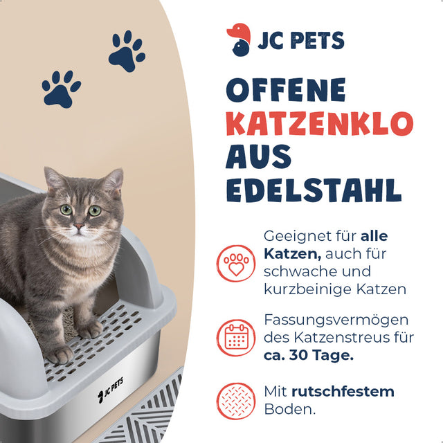 Katzenklo aus Edelstahl