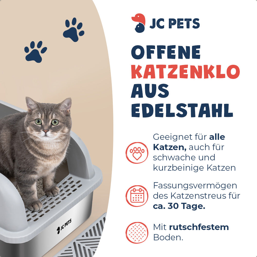 Katzenklo aus Edelstahl