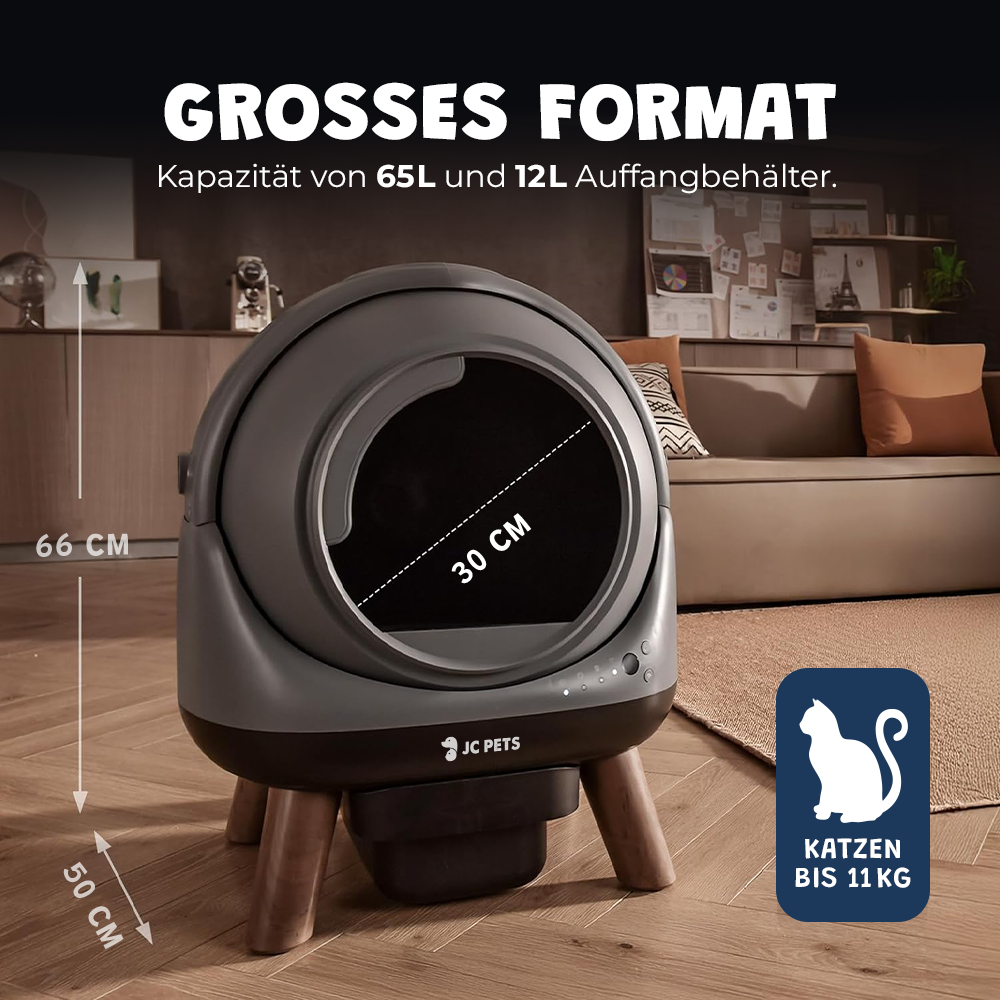 Selbstreinigende Katzentoilette