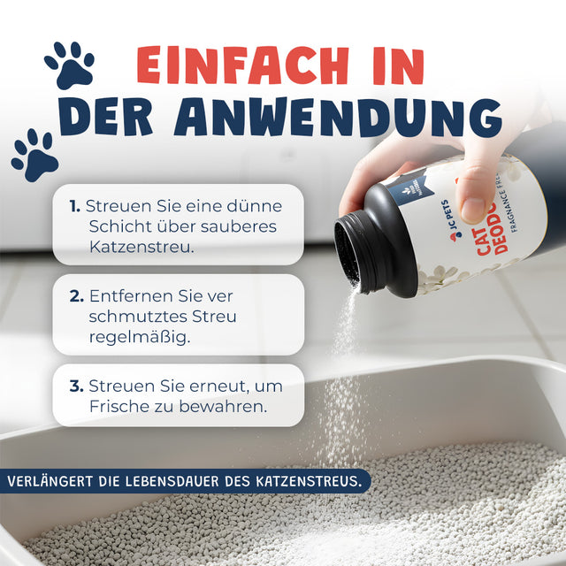 Katzentoiletten Geruchsneutralisierer mit Aktivkohle