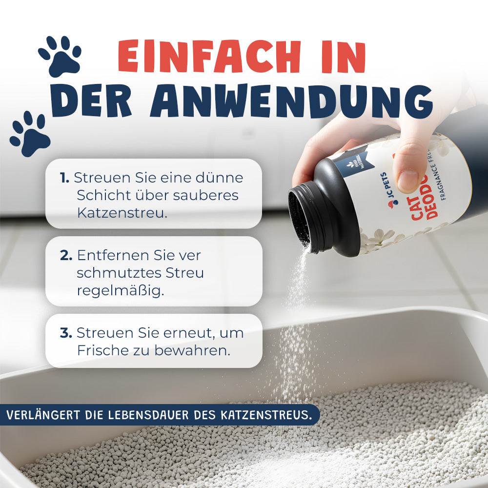 Katzentoiletten Geruchsneutralisierer mit Aktivkohle