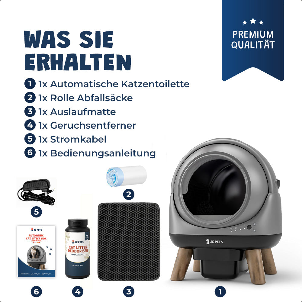 Selbstreinigende Katzentoilette