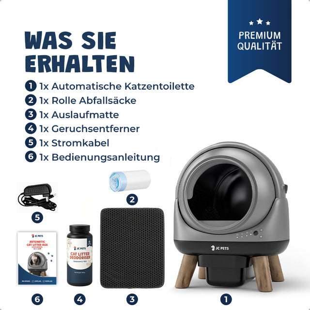Selbstreinigende Katzentoilette