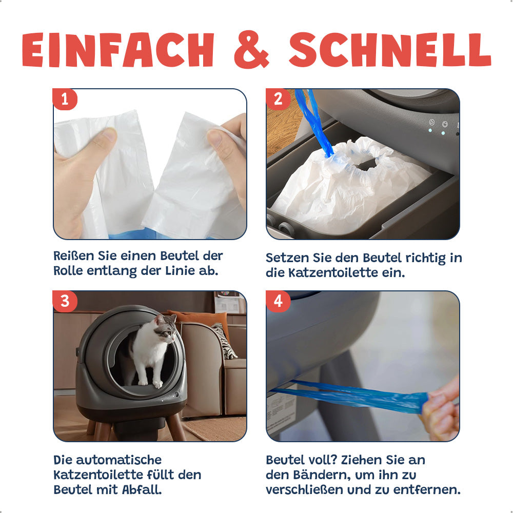 Selbstreinigende Katzentoilette Müllbeutel